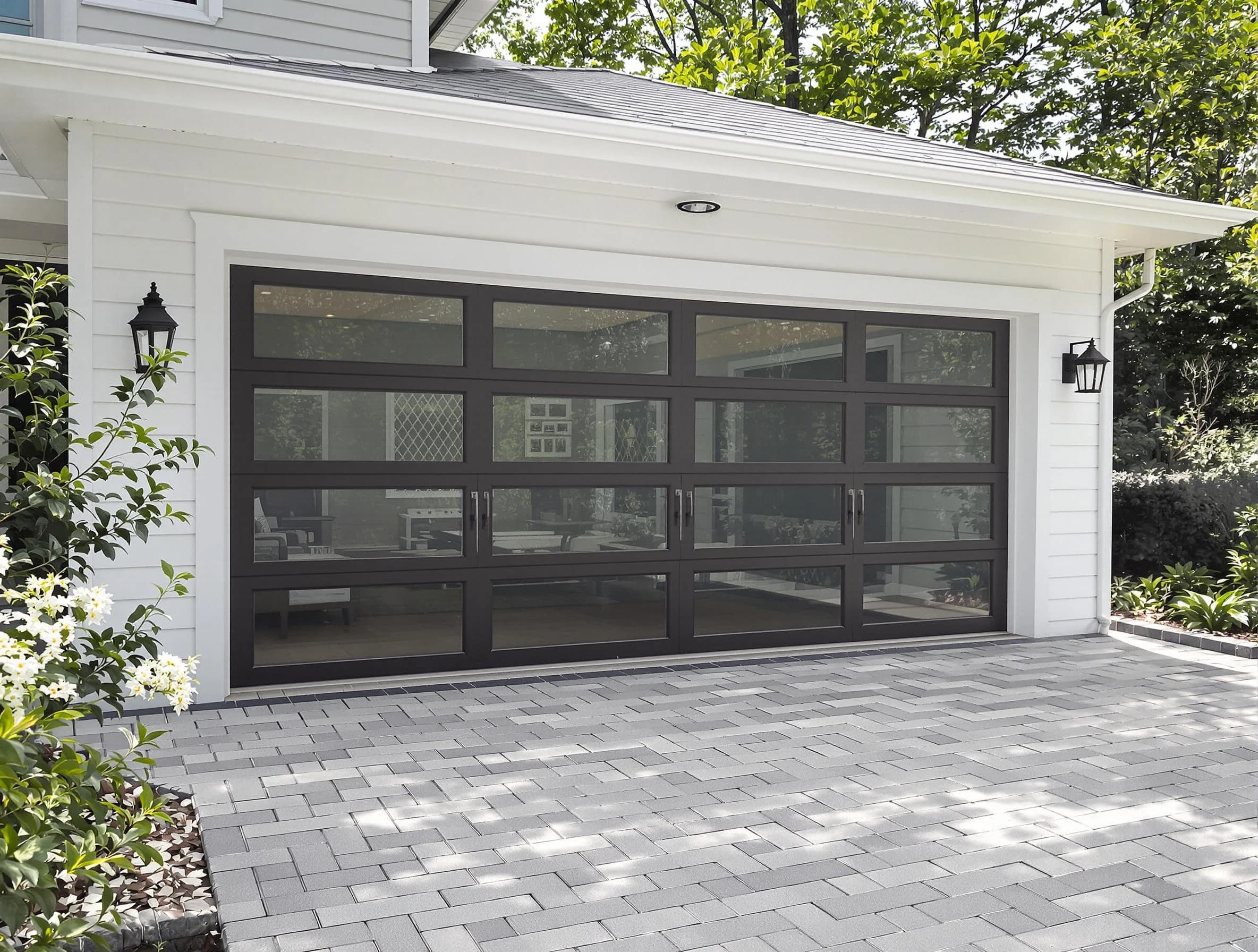 Waltham Garage Door Repair design specialist presenting custom garage door options to Waltham homeowner
