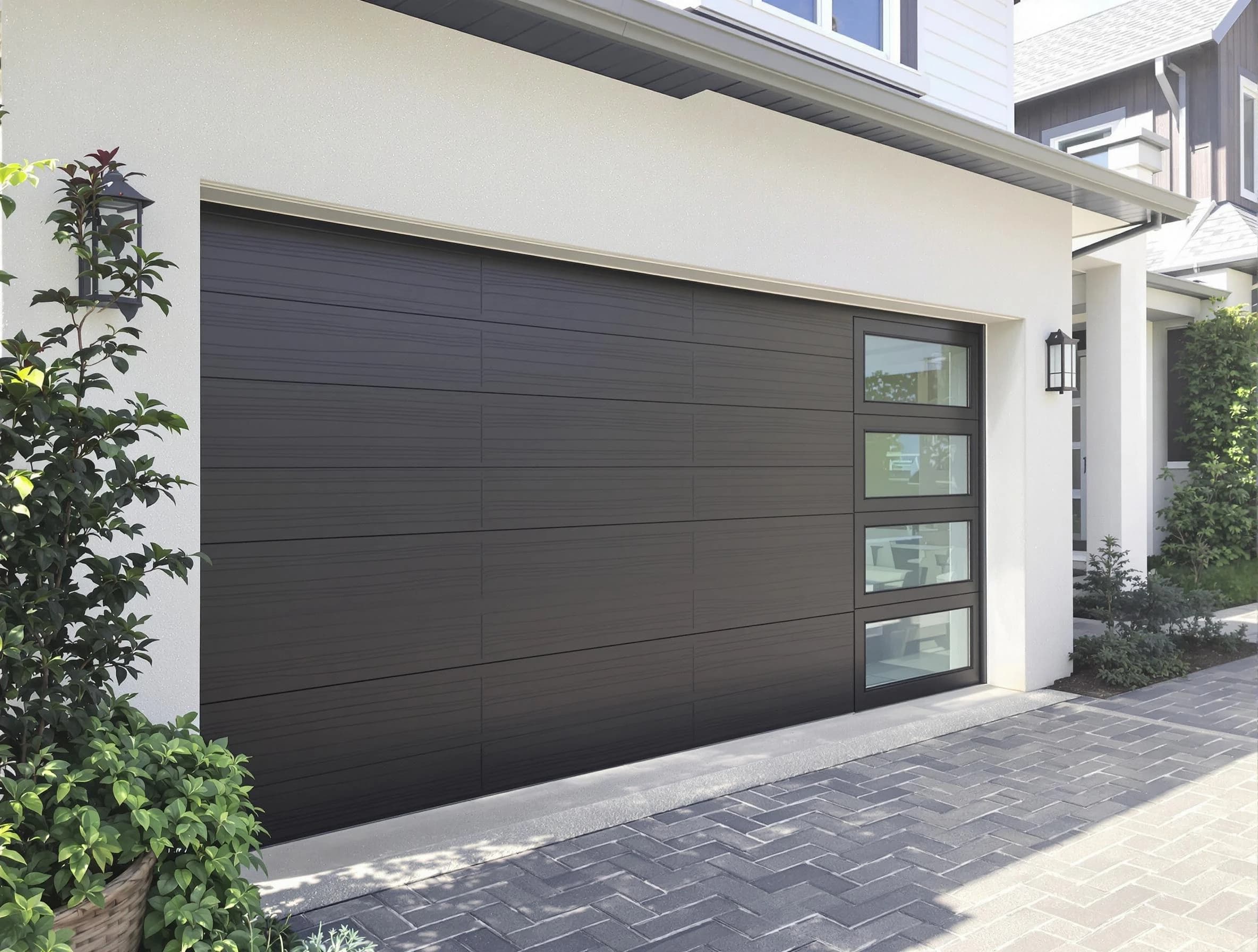 Custom garage door installation by Waltham Garage Door Repair in Waltham
