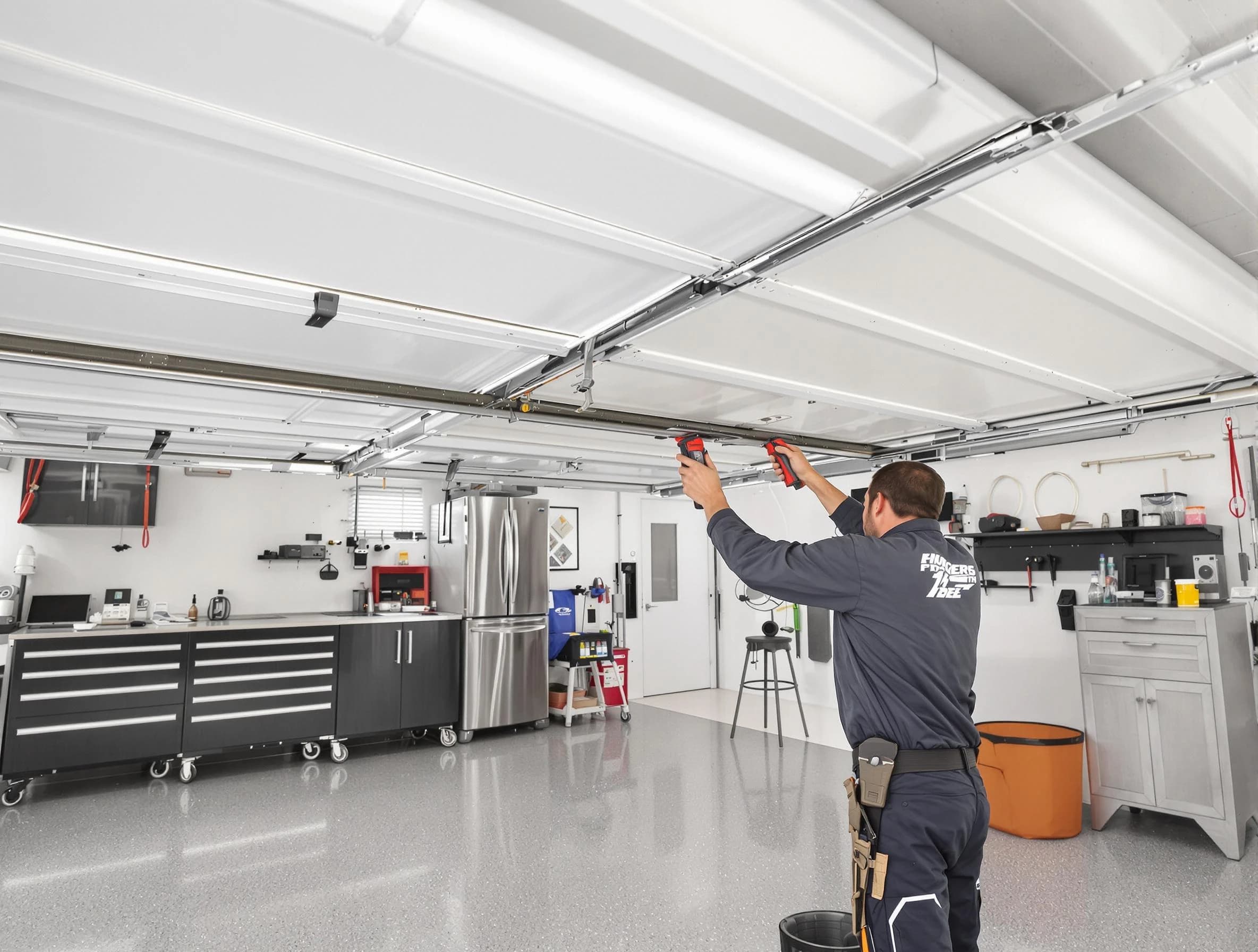 Overhead garage door repair service by Waltham Garage Door Repair in Waltham