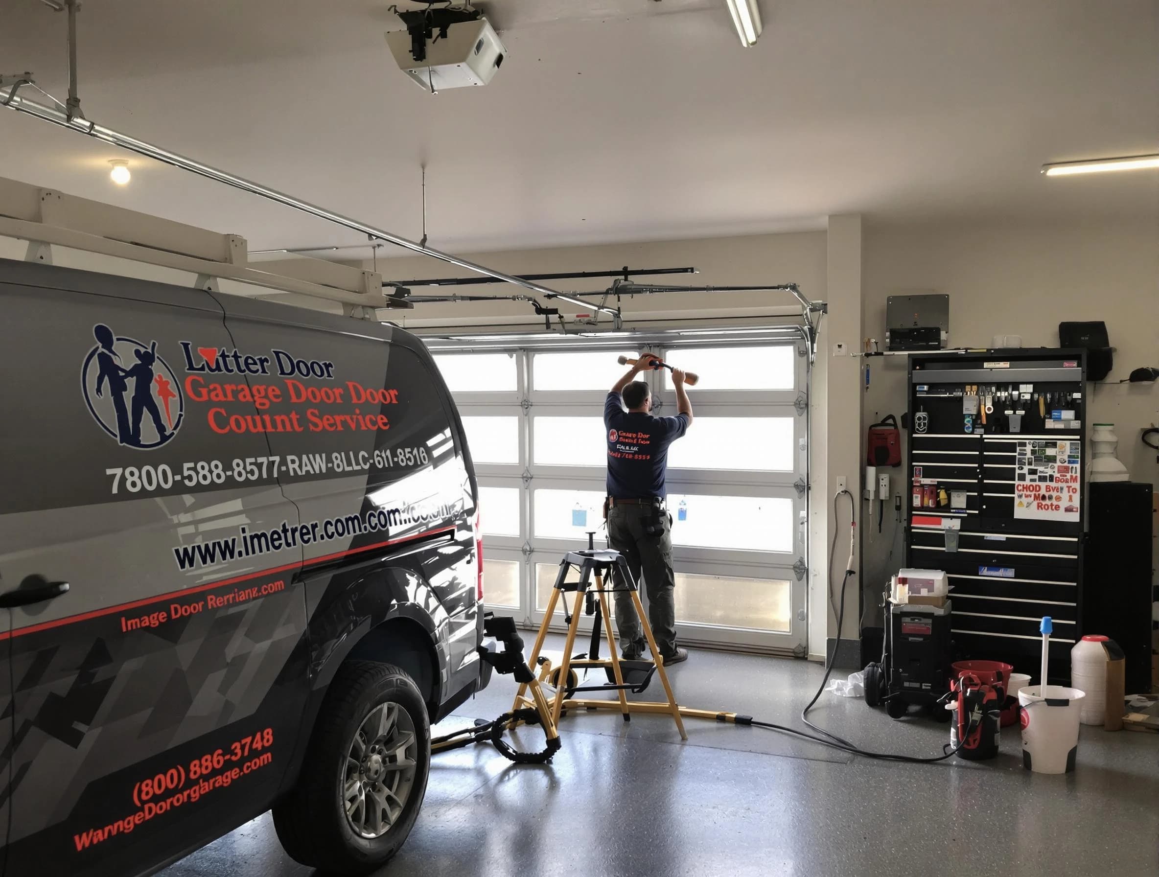 Waltham Garage Door Repair rapid response team performing same-day repair in Waltham