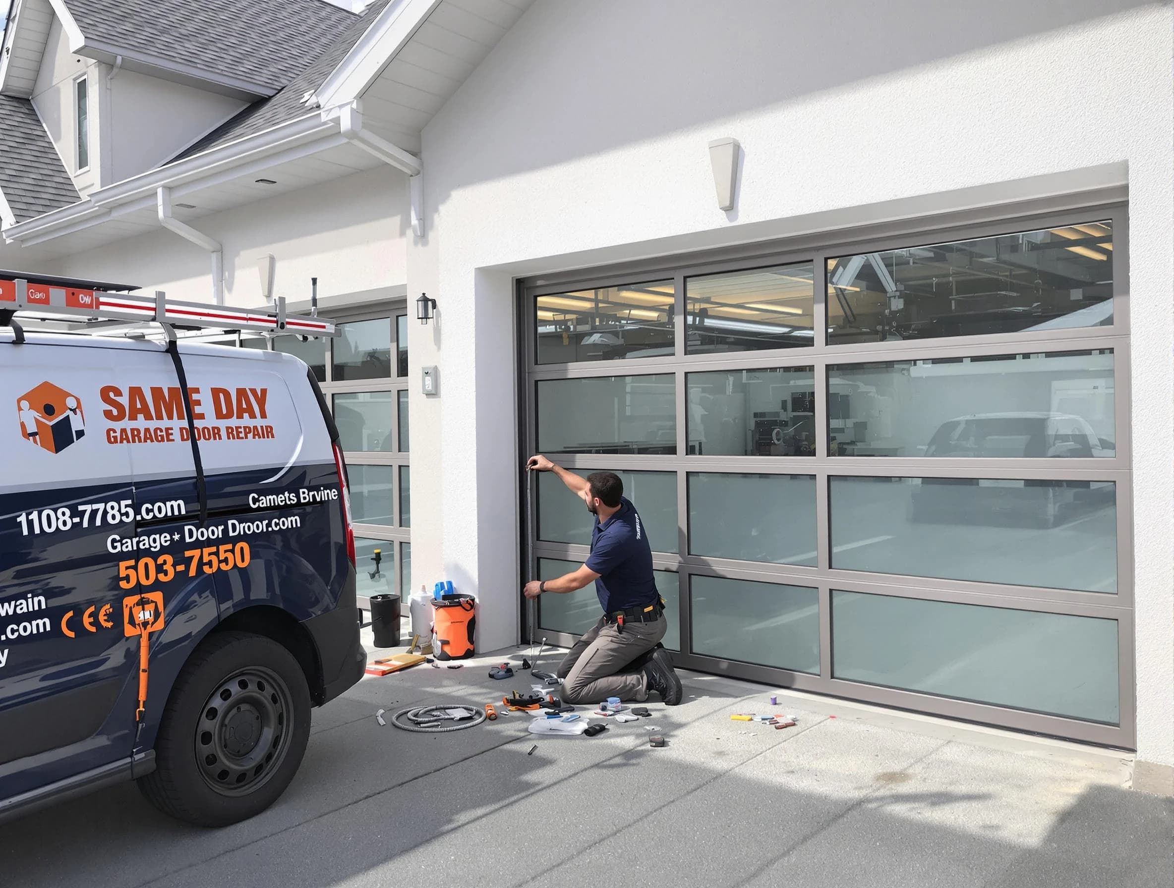 Same-day garage door repair service by Waltham Garage Door Repair in Waltham