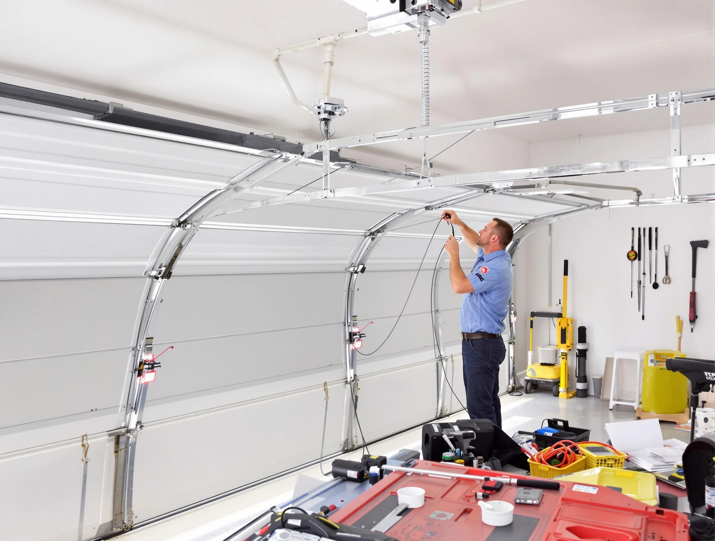 Garage door cable repair service by Waltham Garage Door Repair in Waltham