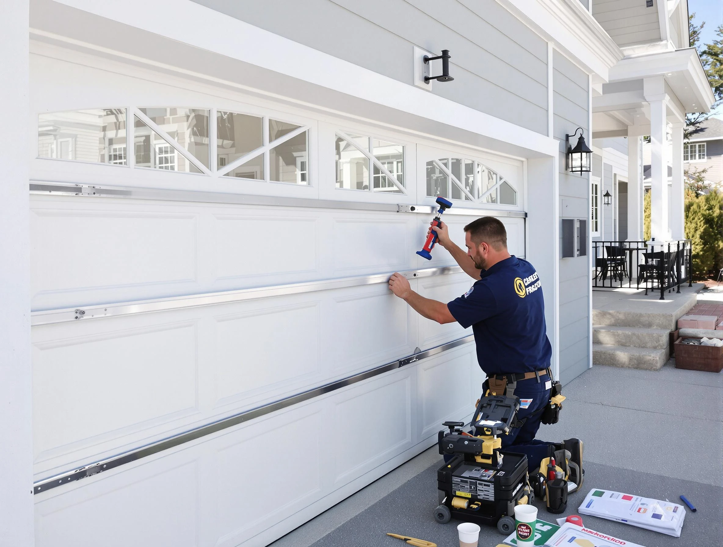 Professional garage door installation by Waltham Garage Door Repair in Waltham