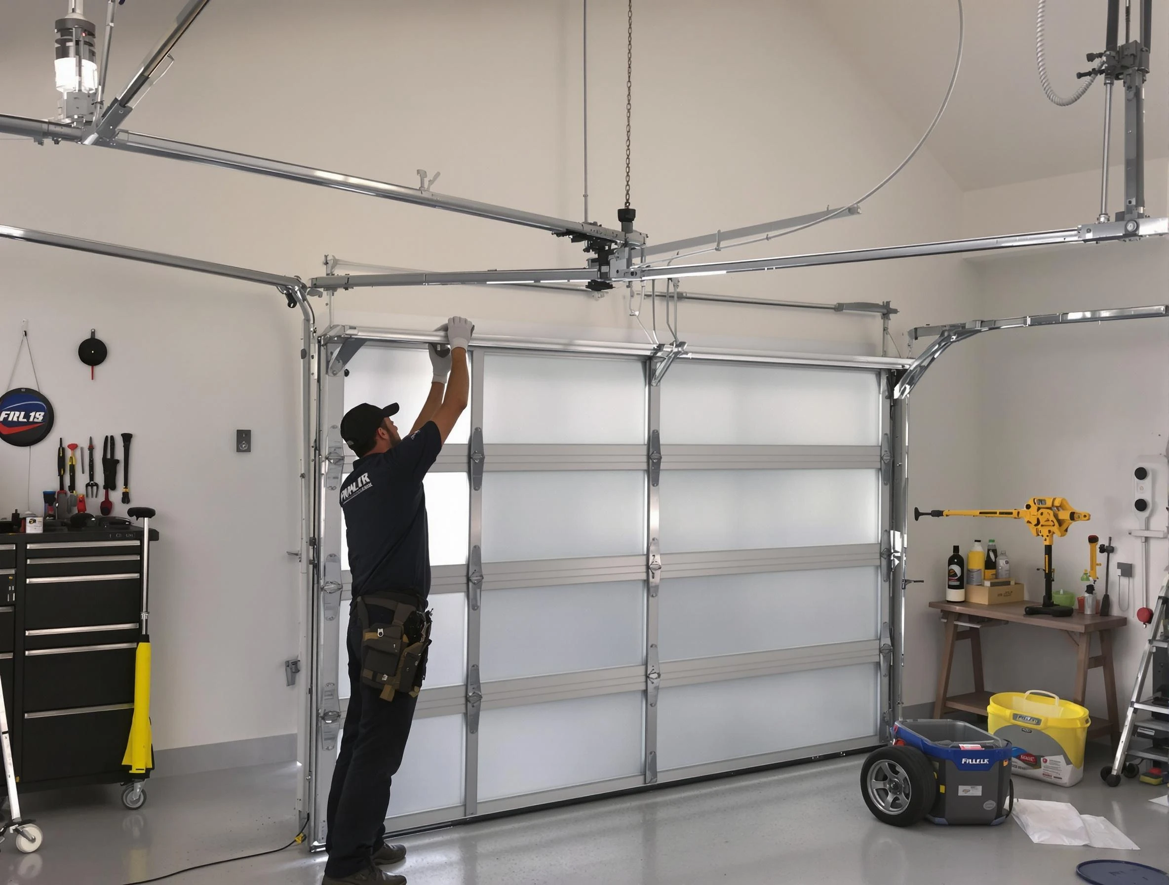 Waltham Garage Door Repair certified team performing precision garage door installation in Waltham