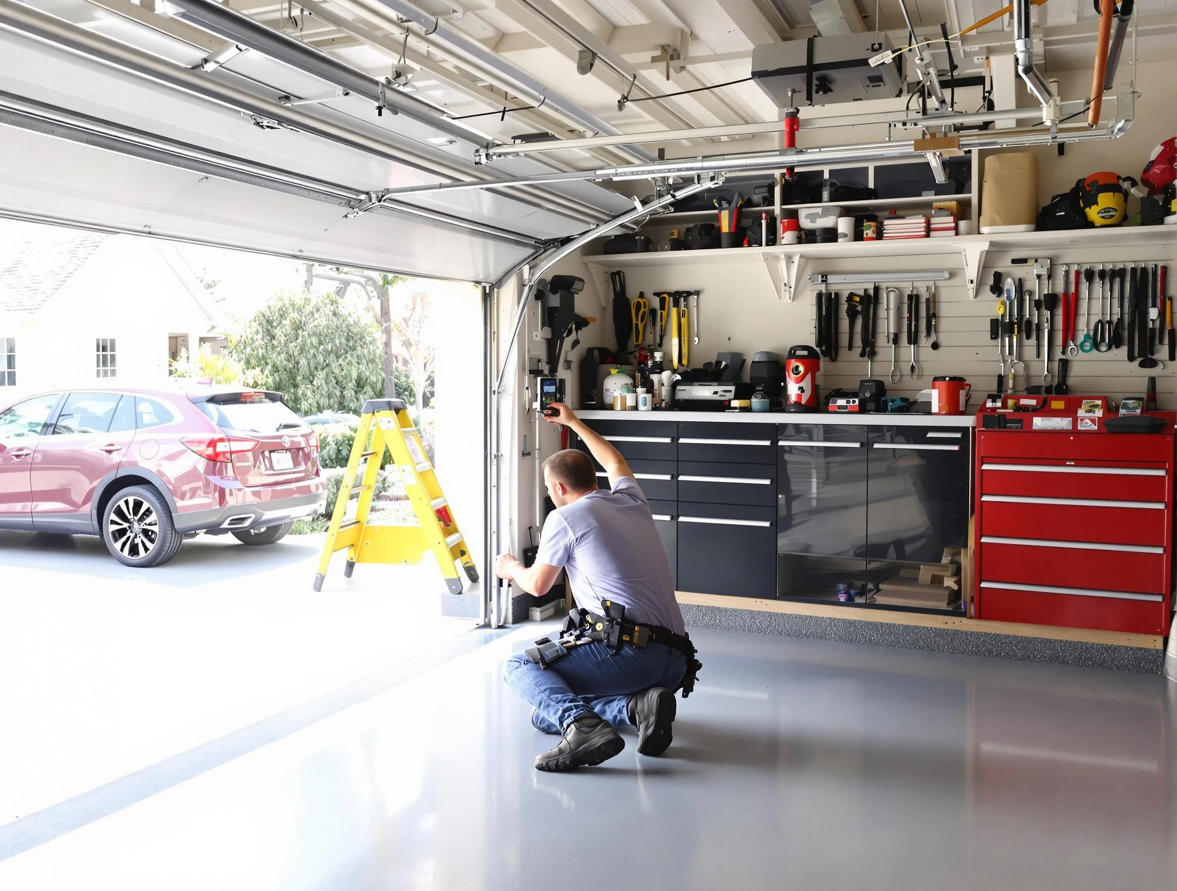 Local garage door repair service by Waltham Garage Door Repair in Waltham