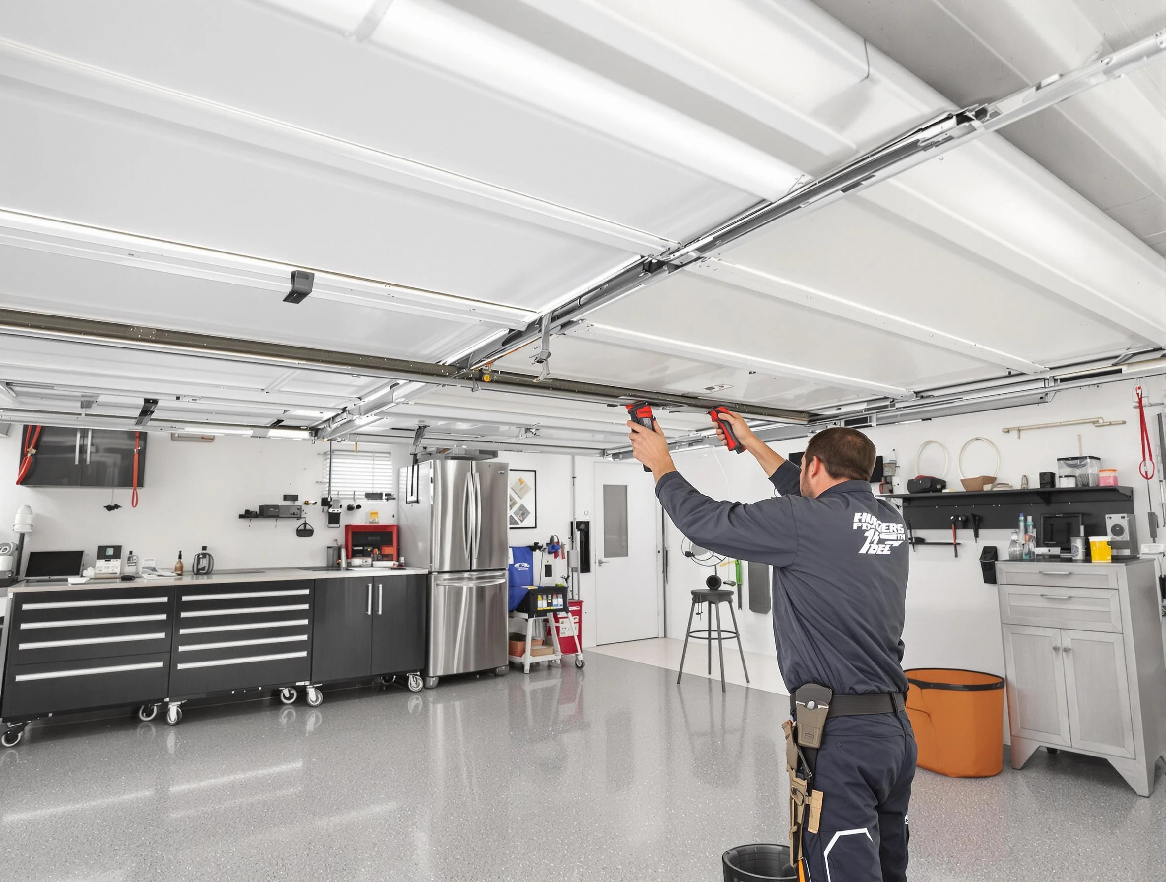 Overhead garage door repair service by Waltham Garage Door Repair in Waltham