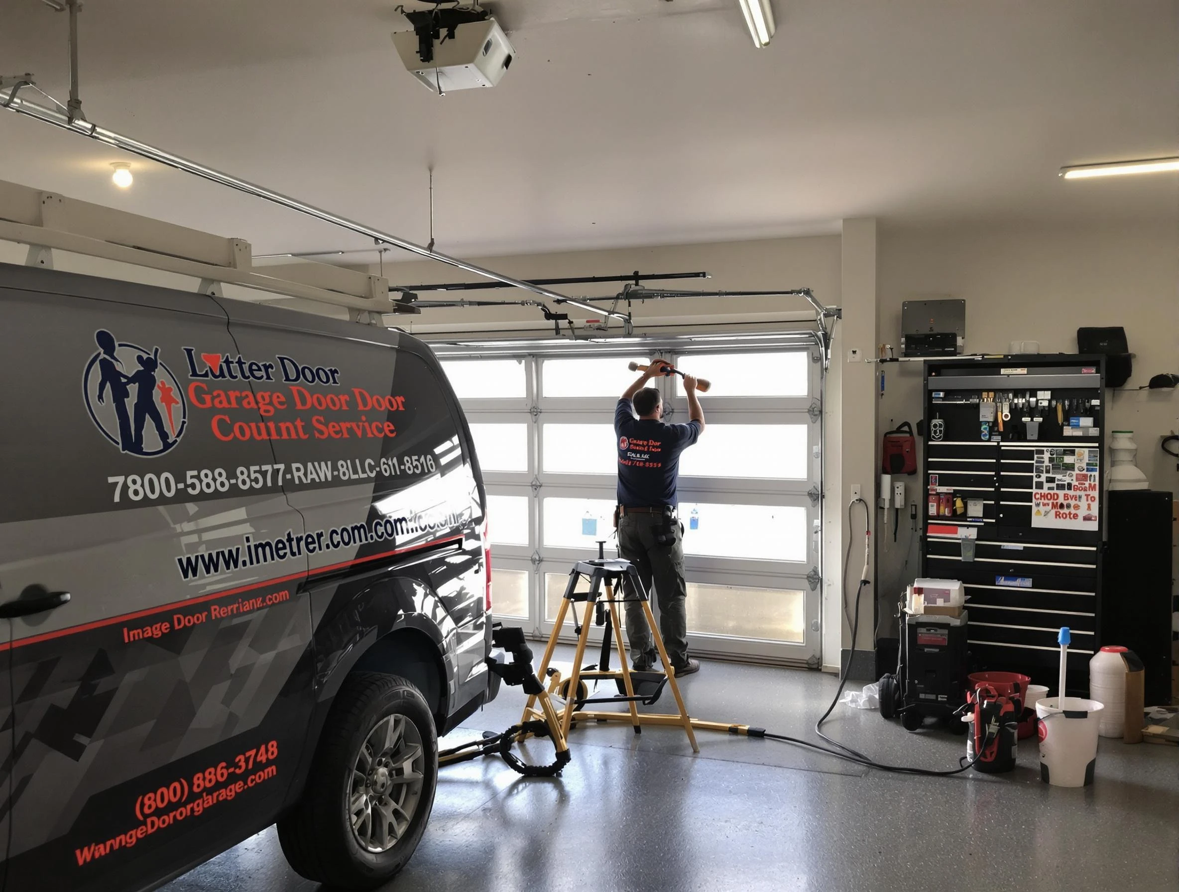 Waltham Garage Door Repair rapid response team performing same-day repair in Waltham
