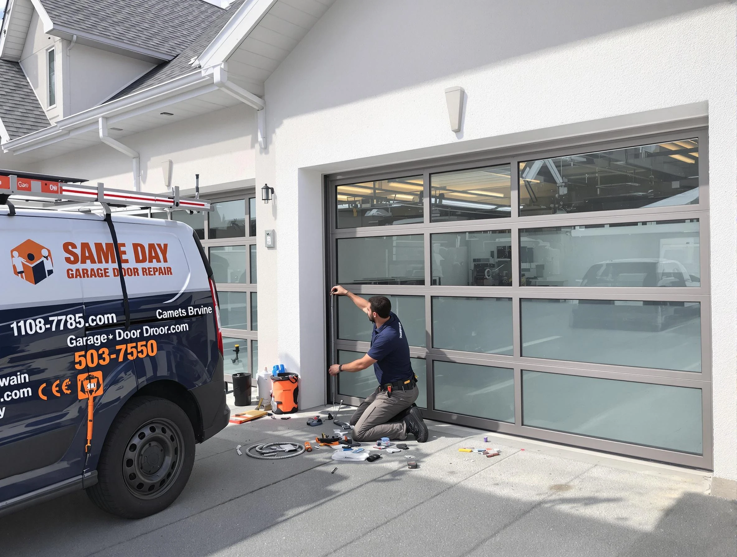Same-day garage door repair service by Waltham Garage Door Repair in Waltham